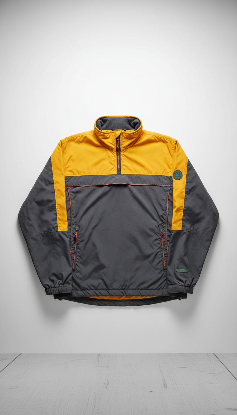 cazadora windbreaker con detalles Streetlight Yellow