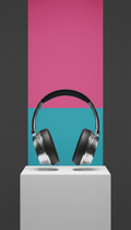 Auriculares inalámbricos con acento cromado