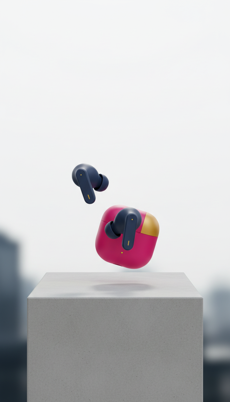 Auriculares inalámbricos minimalistas negros